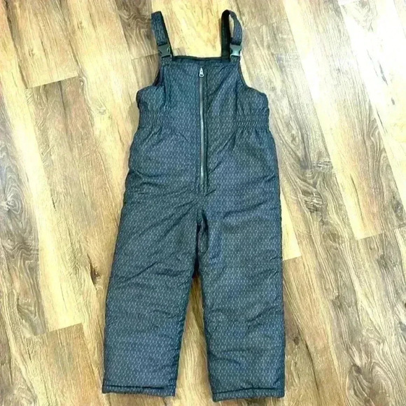 Carter's Other - Carters Boy's Winter Snow Bib Overalls Size7 black/gray pattern adjustable w/zip